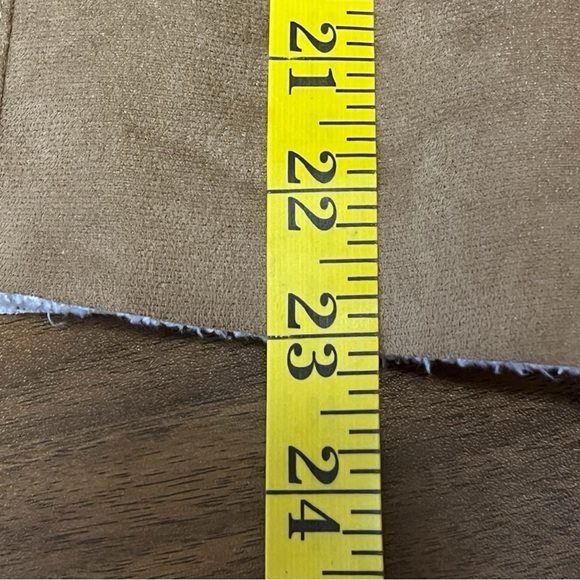 Lauren Ralph Lauren Brown Faux Shearling Open Draped Waterfall Jacket Size S - Picture 12 of 13